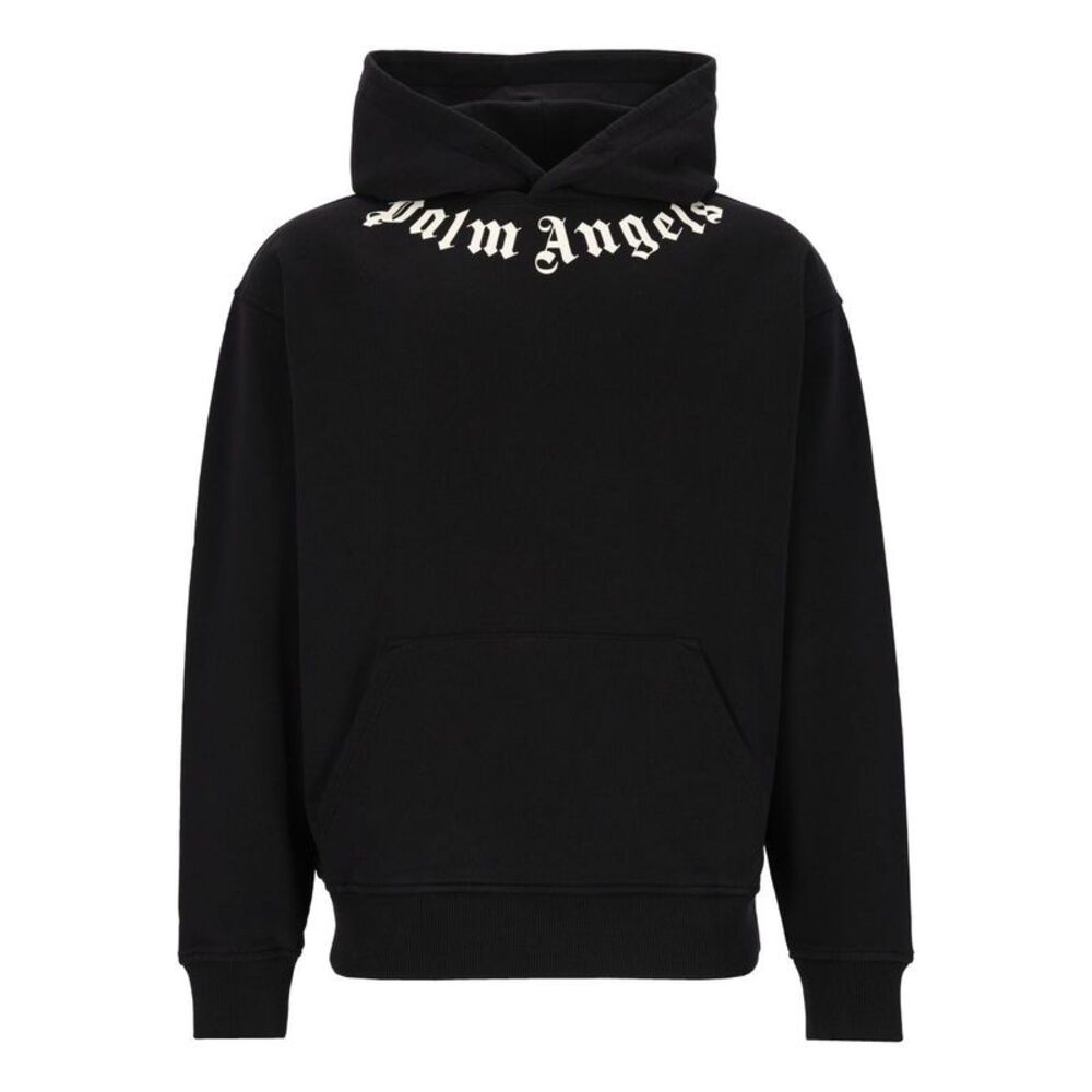Palm Angels Men Neck Logo Hoodie